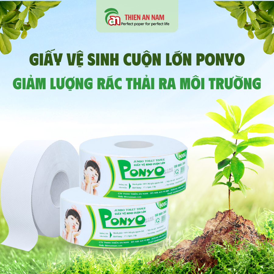 Sử dụng giấy vệ sinh cuộn lớn thay cho cuộn nhỏ giúp giảm lượng lõi giấy thải ra môi trường